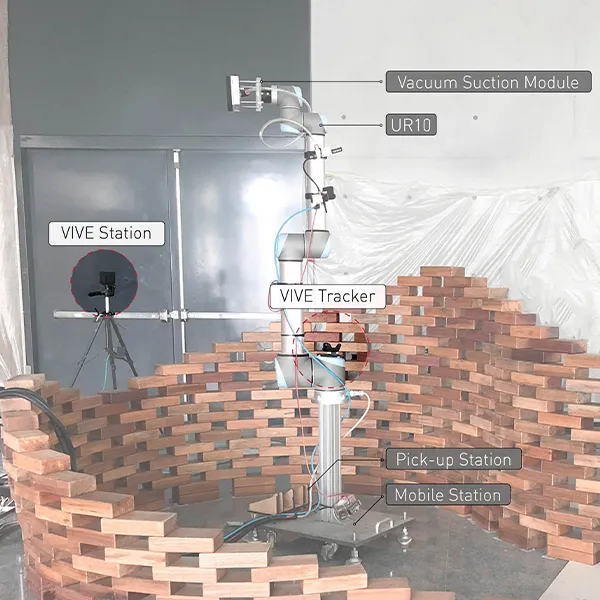 VIVE-Tracked Robotic Bricklaying on Site